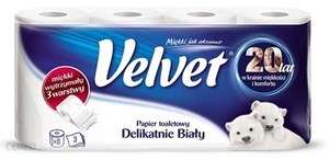 Velvet papier toal.biały A8/7/