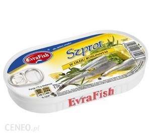 Evra Fish Szprot Ryski wędzony w ol.160g