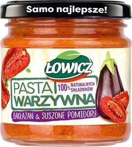 Łowicz pasta warzywna bakłaż pom 180g/8