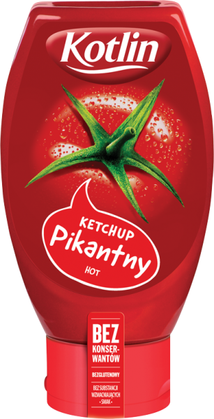 Kotlin ketchup pikantny 450g/10