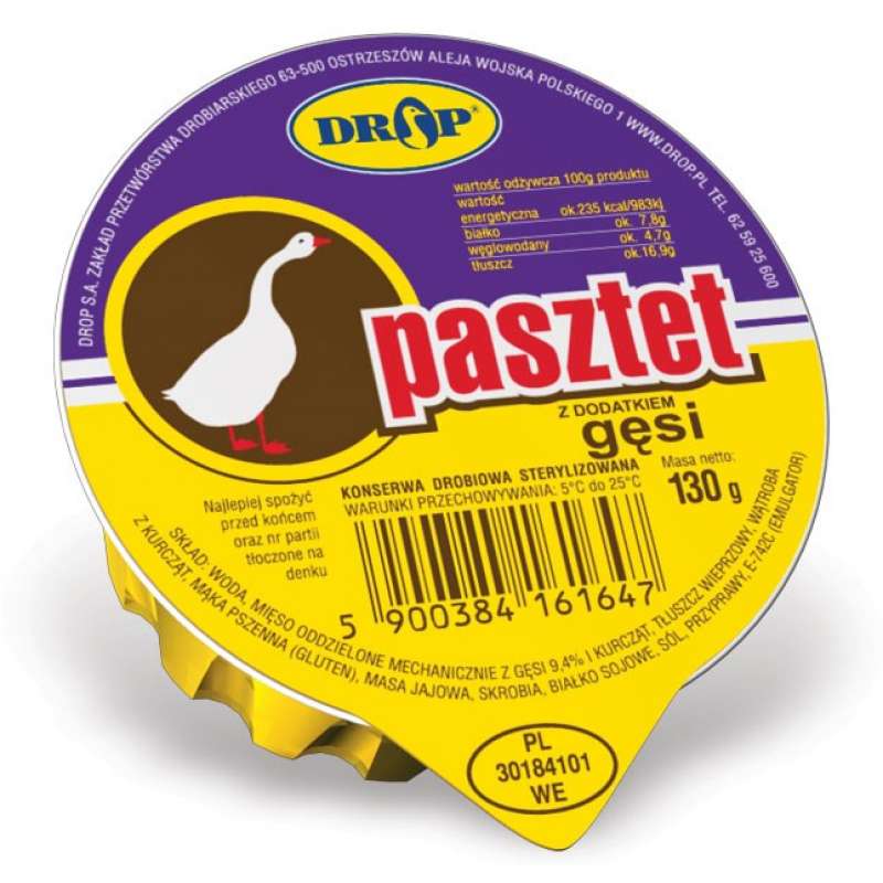 DROP Pasztet z GĘSI 130g/12
