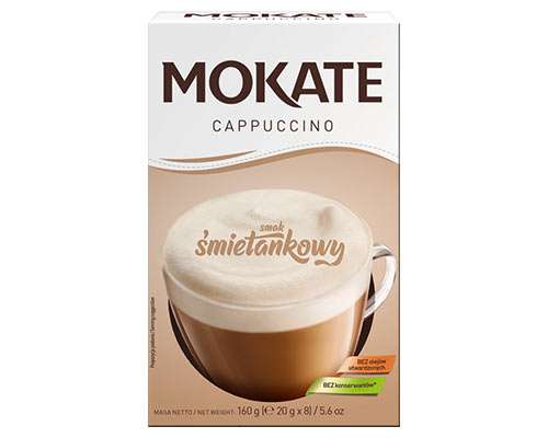MOKATE cappucino śmietan.kart.20gx8