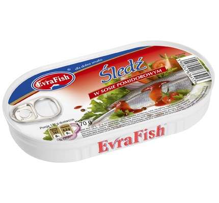 Evra Fish Filet z makreli w pom.170g/16