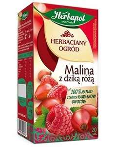 Herbapol herbata malina/dzika róża20t/10