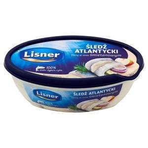 LISNER Filet śl. w s/śmiet. 280g /6/