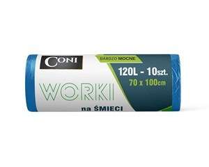 CONI worki na śmieci 120L niebieskie A10