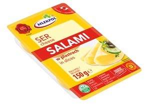 Mlekpol Ser Salami plastry 150g/12