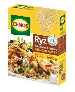 CENOS Ryż naturalny brązowy 4*100g/12