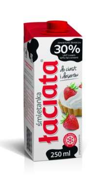 Mlekpol Śmiet UHT 30% 250ml Łaciata/18