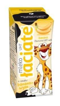 Mlekpol Mleko UHT łaciate banan.200ml/12
