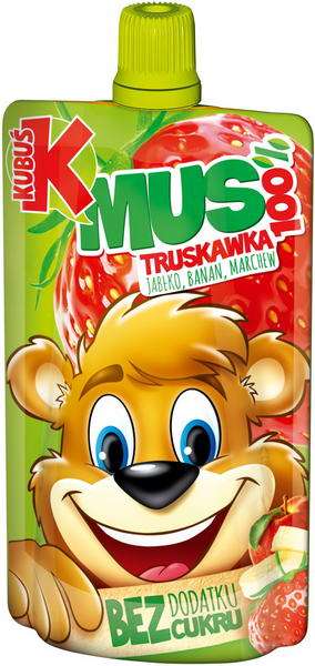 Kubuś Mus 100% truskawka 100g /12/