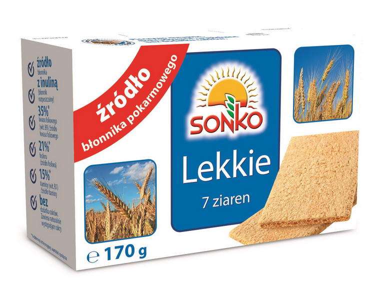 Sonko pieczywo lekkie 7 ziaren 170g/10/