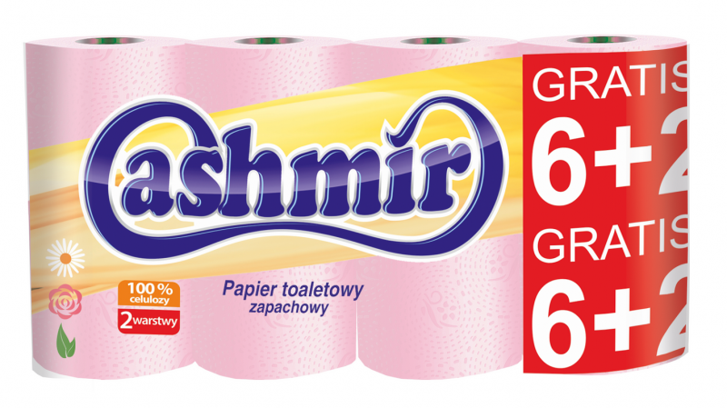 Cashmir Papier toaletowy A8 różowy/10