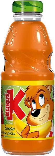 Kubuś 0,3l march/jabł/banan szkło /20/