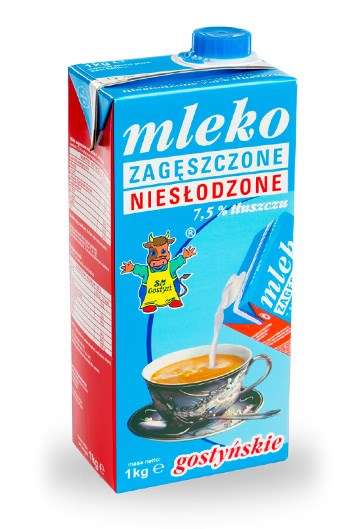 Gostyń Mleko Zagęsz. n/słodzone1l/12