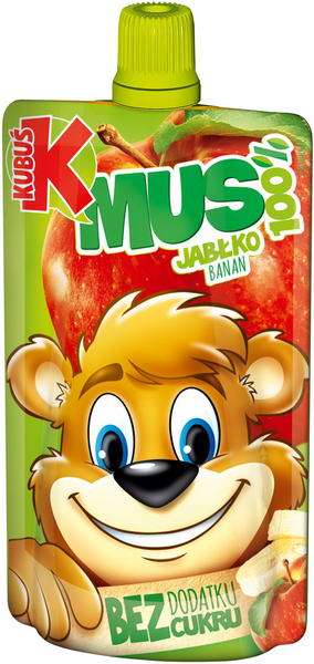 Kubuś Mus 100% jabłko 100g /12/