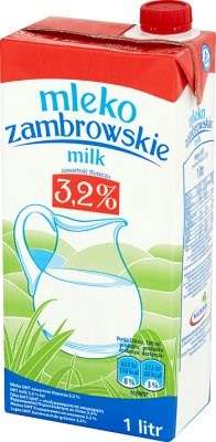 Mlekpol Mleko UHT Zambrowskie 3,2% 1l/12