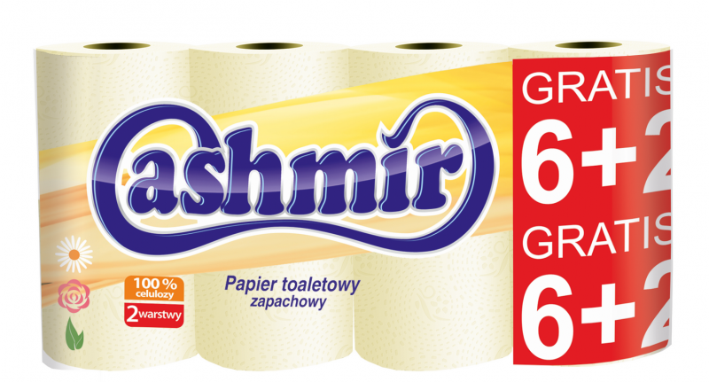 Cashmir Papier toaletowy A8 żółty
