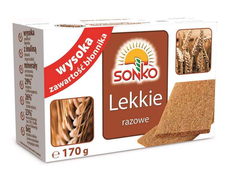 Sonko pieczywo lekkie razowe 170g /10/