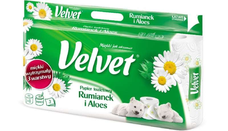 Velvet papier toaletowy rumianek A8/7