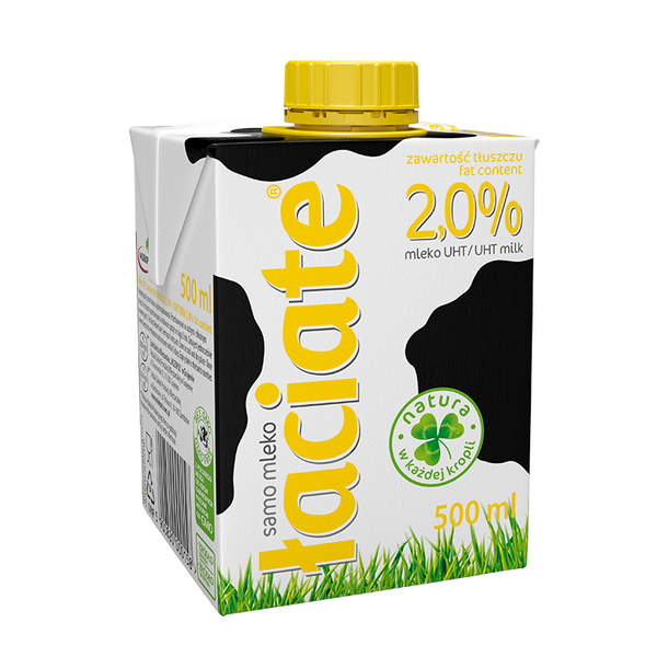 Mlekpol Mleko UHT Łaciate 2% 0,5l/8