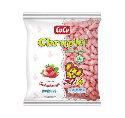 CuCu Paluszki truskawkowe 80g/20