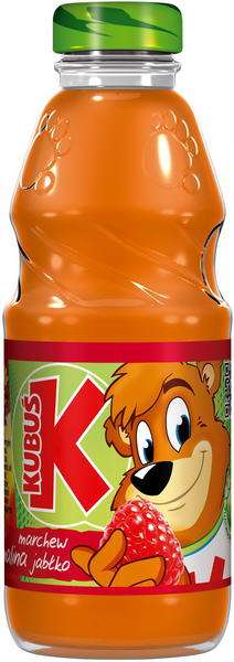 Kubuś 0,3l march/jabł/malin szkło /20/