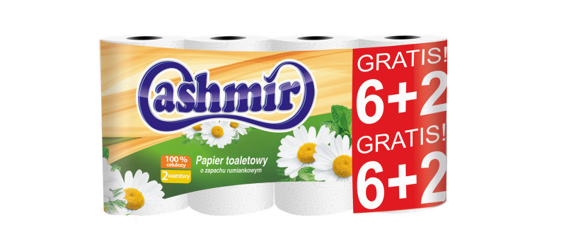 Cashmir Papier toaletowy A8 rumianek
