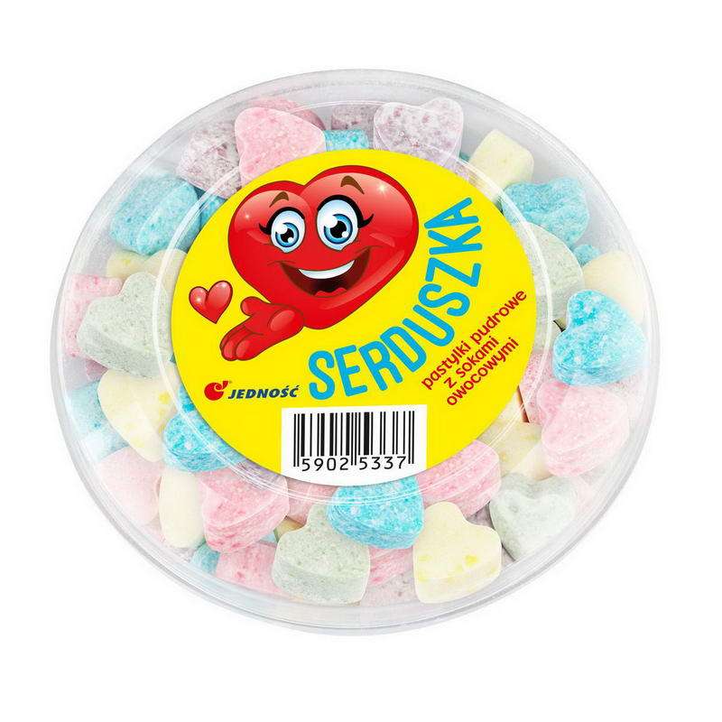 Jedność Pastylki Pudrowe Serduszka 120g/
