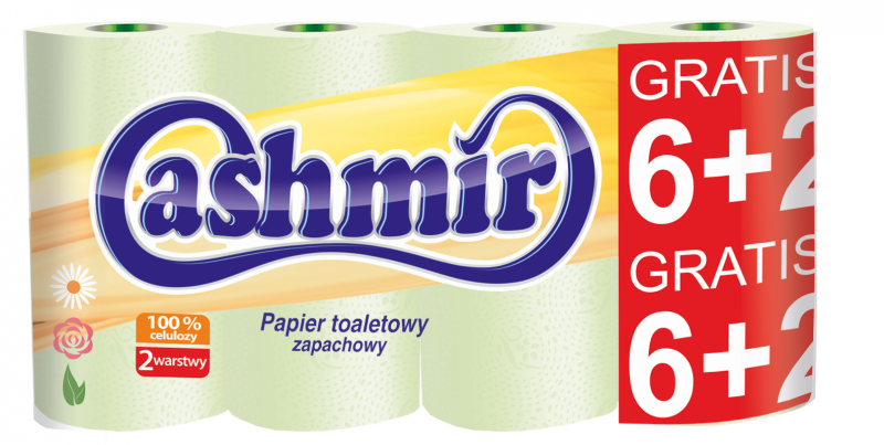 Cashmir Papier toaletowy A8 zielony