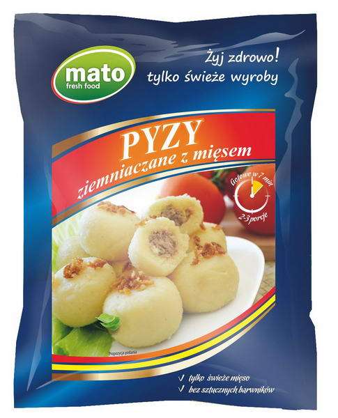 MATO Pyzy ziemniacz. z mięsem 450g