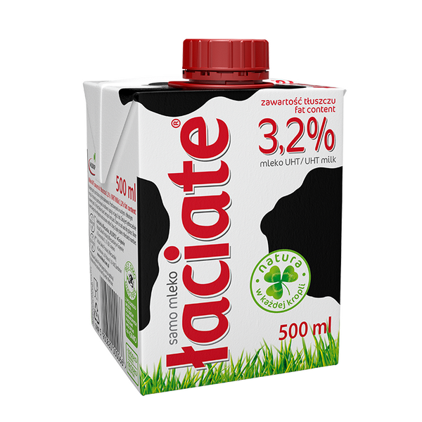 Mlekpol Mleko UHT Łaciate 3,2% 0,5l/8