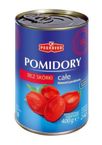 Podravka Pomidory całe b/skóry 400g /12
