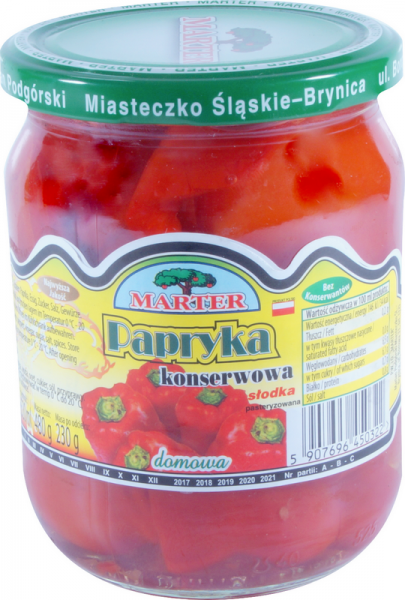 MARTER papryka konserwowa 0,52l /8