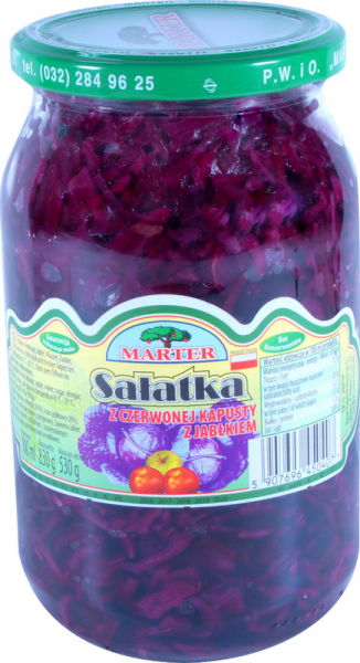 MARTER kapusta czerwona z jabłk 0,9l /8