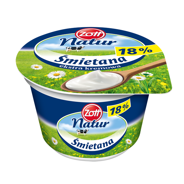 Zott Śmietana Luksusowa18%180g/12