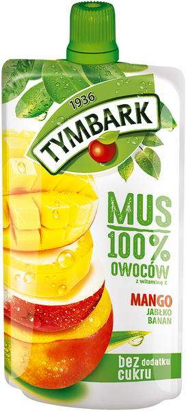 Tymbark mus 100% owoców mango120g/12