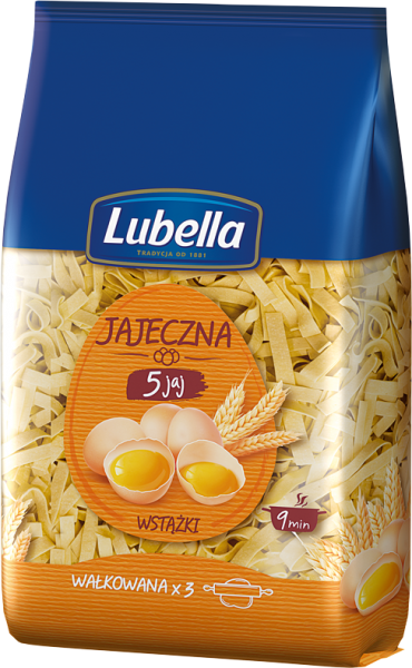 Lubella Makaron 400g wstążka 5-jaj.