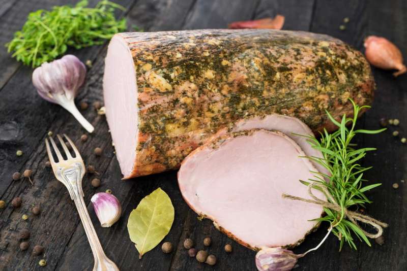 Schab z czosnkiem