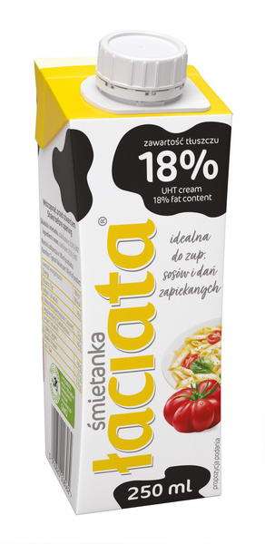 Mlekpol Śmiet UHT 18% 250ml Łaciata/18