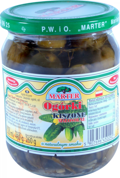 MARTER ogórki kiszone 0,52l /8