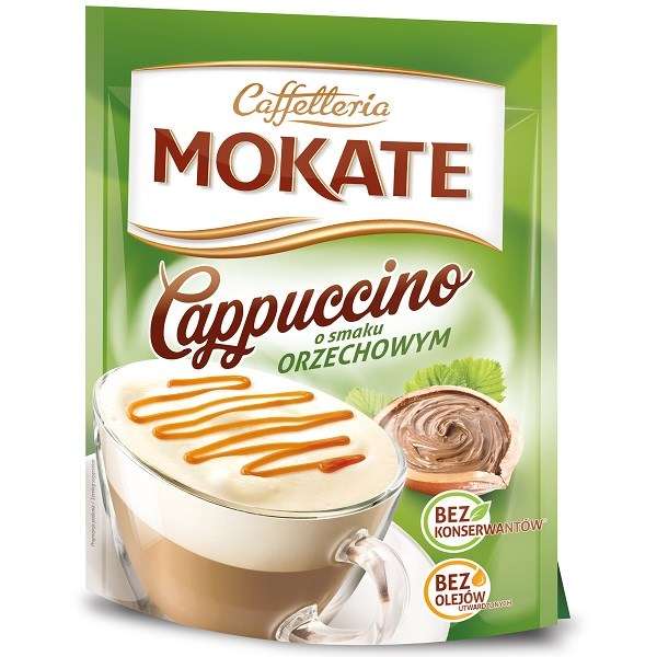 MOKATE cappucino orzechowe 110g /10
