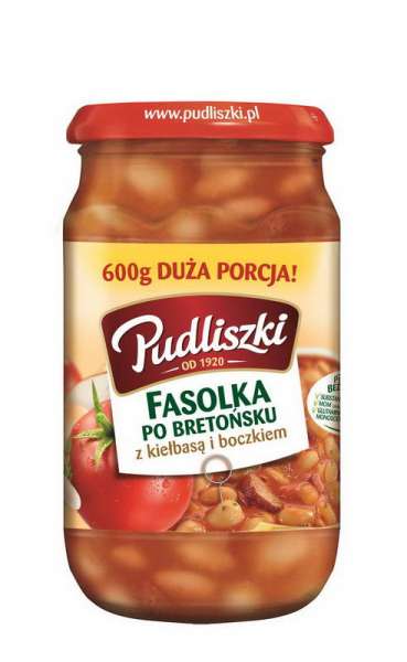 Pudliszki Fasolka po bret. 600g/610g/8