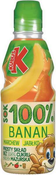 @Kubuś 100% mar/jabł/banan PET 0,3l /12/