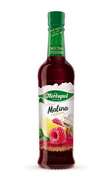 HERBAPOL syrop malina/cytryna 420ml /8